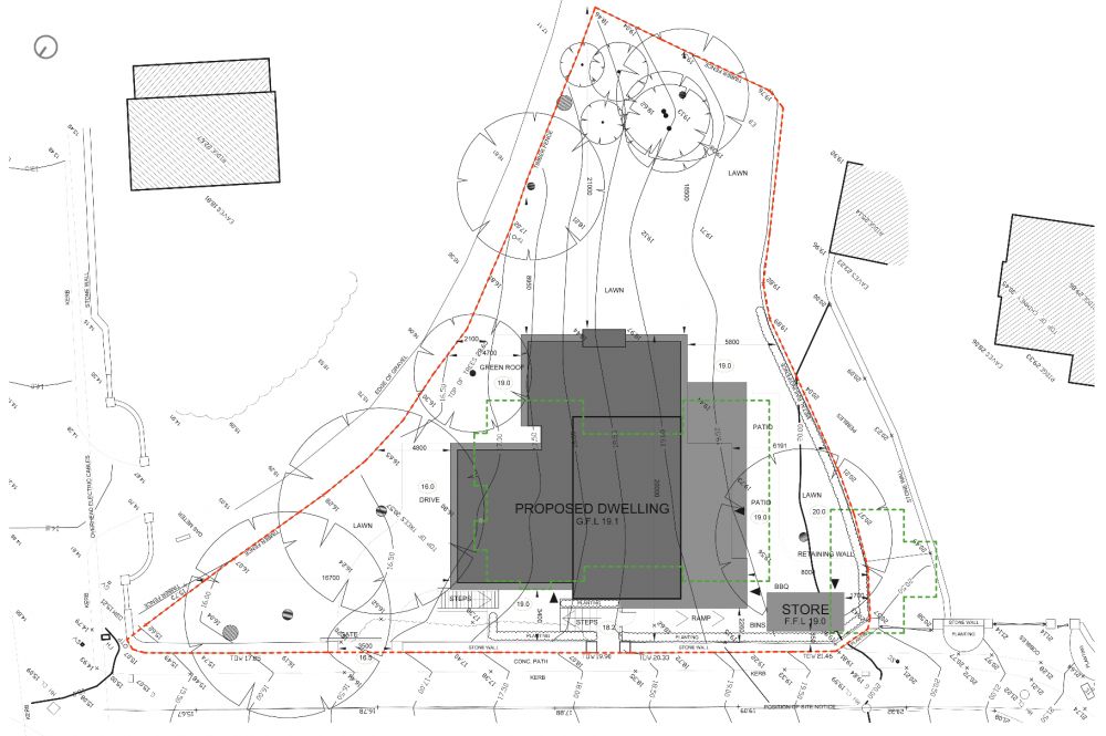 Three Floor Residence on Sloping Site with Views Over Dublin Bay