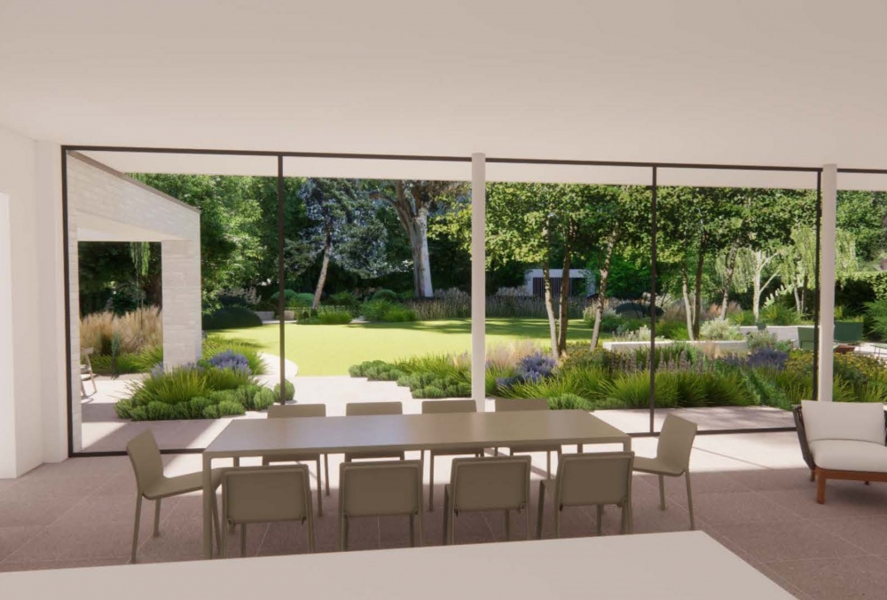 Modern Home with Curated Garden