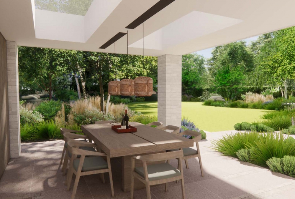 Modern Home with Curated Garden