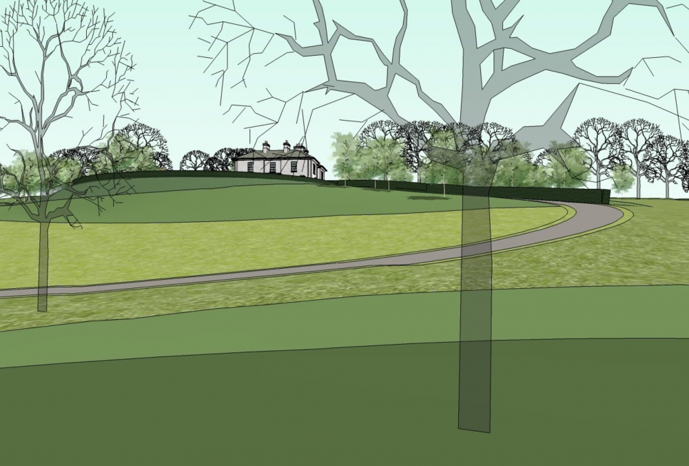 Classical Home with Stone Outbuilding