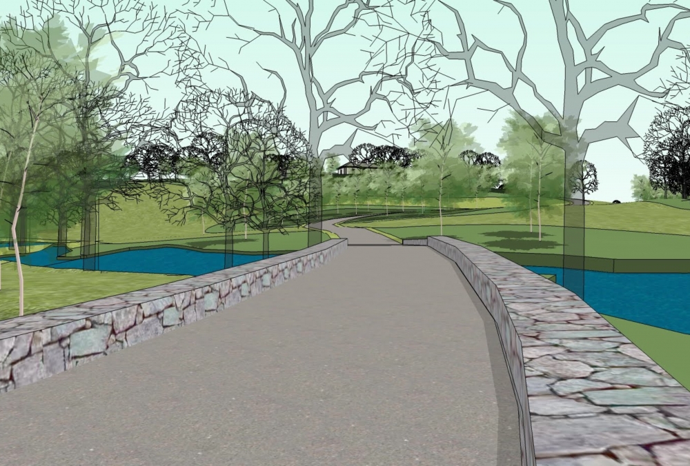 Classical Home with Stone Outbuilding