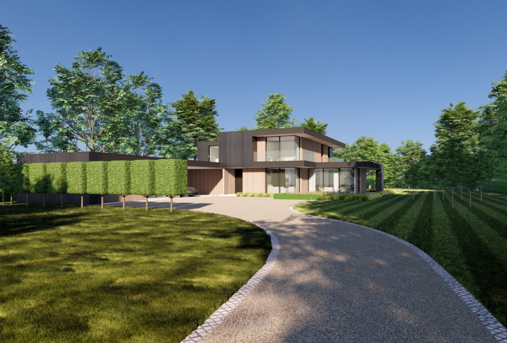 Modern Home in a Country Setting