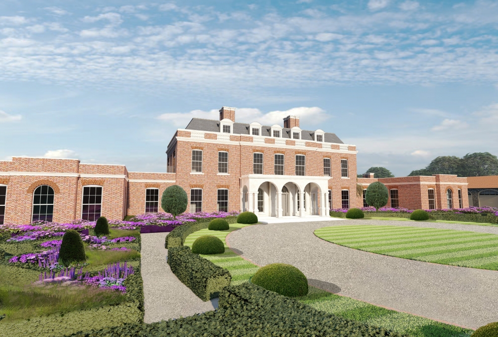 Grand Red Brick Country Manor