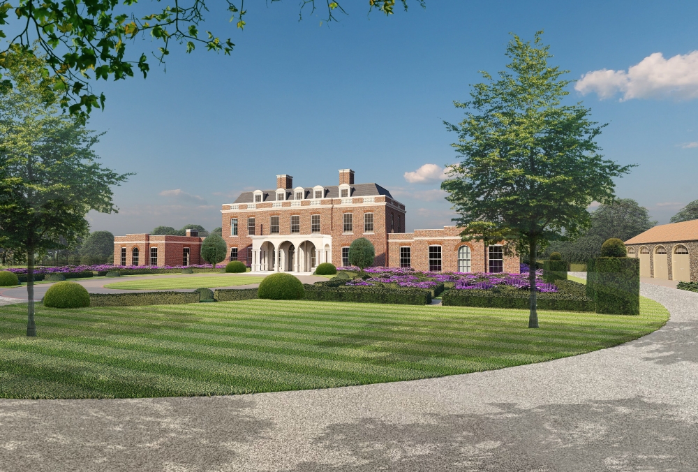 Grand Red Brick Country Manor