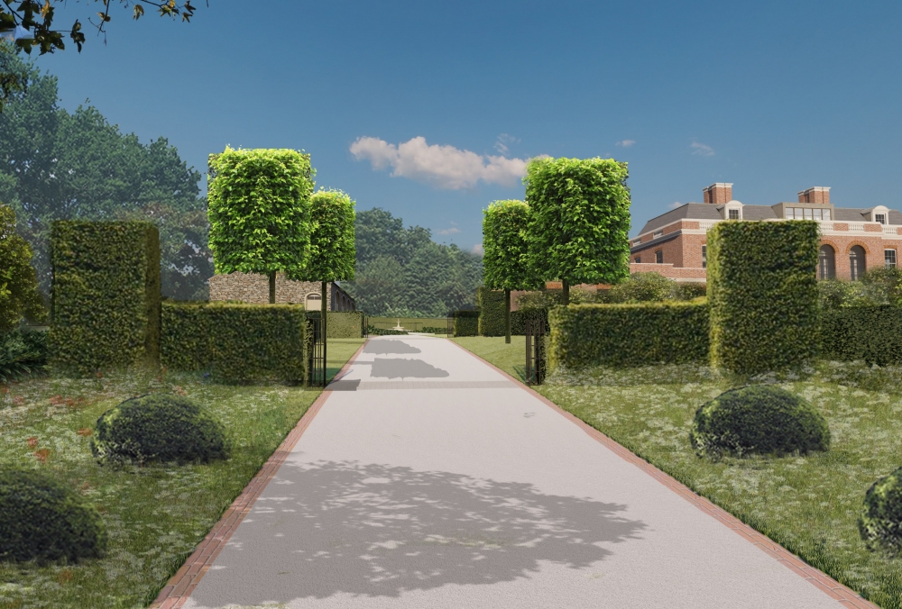 Grand Red Brick Country Manor