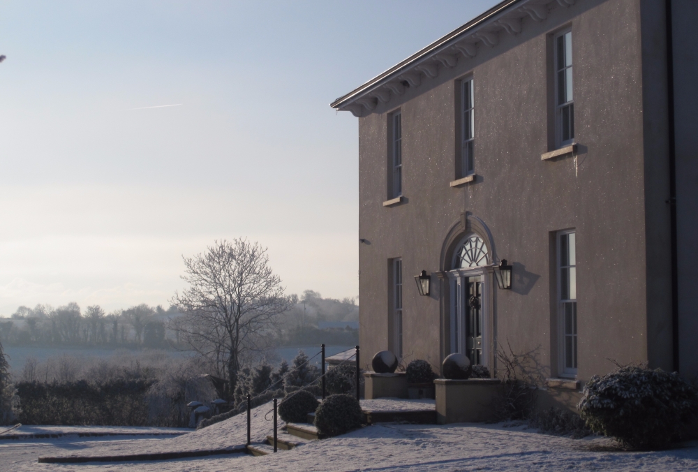 A frosty morning at this Neo-Georgian country house set in an idyllic Irish landscape