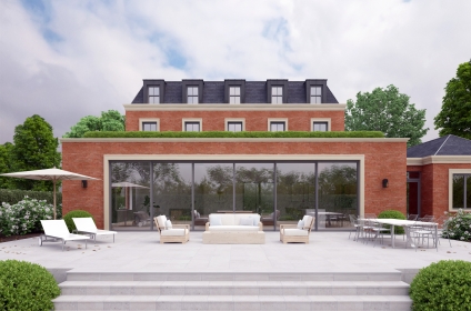 Elegant New Red Brick House Elegant New Red Brick House