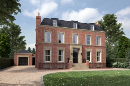 Elegant New Red Brick House Elegant New Red Brick House